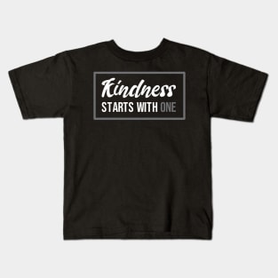 'Kindness Starts With One' Radical Kindness Shirt Kids T-Shirt